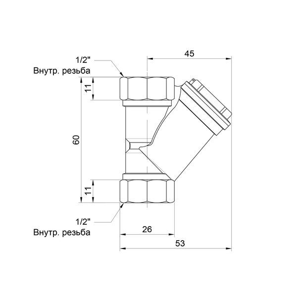 Фільтр SD Forte 1/2" для води SF124W15 SD00010251 фото