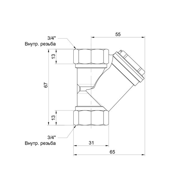 Фільтр SD Forte 3/4" для води SF124W20 SD00010252 фото