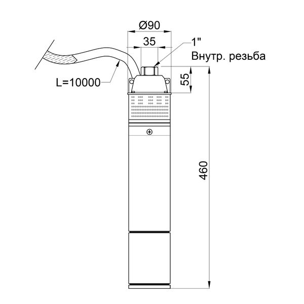 Насос заглибний вихровий Thermo Alliance 4SKM-100 0,75 кВт SD00046795 фото