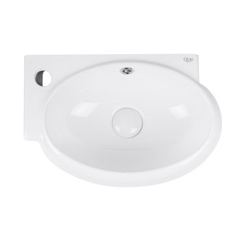 Раковина Qtap Leo 430x290x140 White з донним клапаном QT11115011LW SD00043859 фото