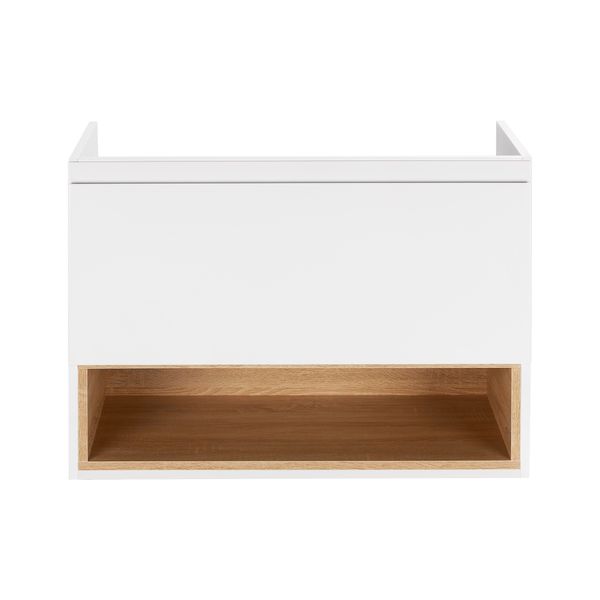 Тумба підвісна Qtap Robin 800х580х500 WHITE/WHITISH OAK QT1374TPВ8001NWWO SD00050537 фото