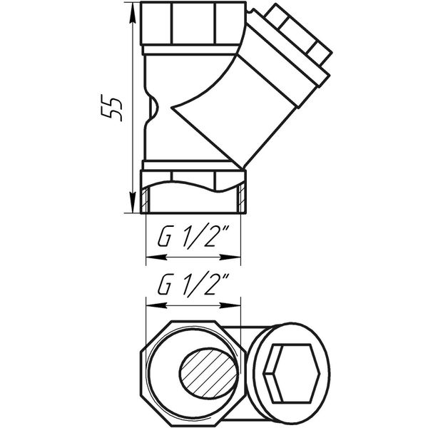 Фільтр грубого очищення SOLOMON 1/2″ 8012 1064 фото