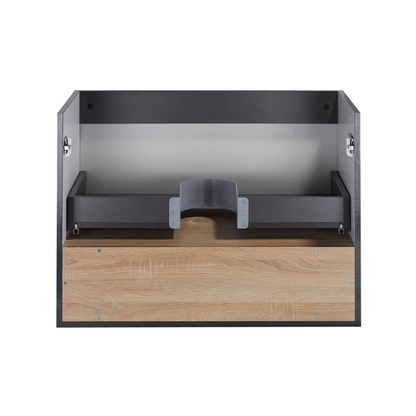 Тумба підвісна Qtap Robin 800х580х500 GRAPHITE/WHITISH OAK QT1374TPВ8002NGWO SD00050536 фото