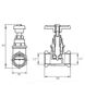 Кран ХВ вентильний прямий латунний 1/2″ВР х 1/2″ВР ливарний Б1111А VA 26272 фото 2