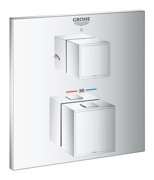 Термостат прихованого монтажу на 2 споживача Grohe Grohtherm Cube (24154000) d4e297a3-5700-4605-88af-373c8549d154 фото