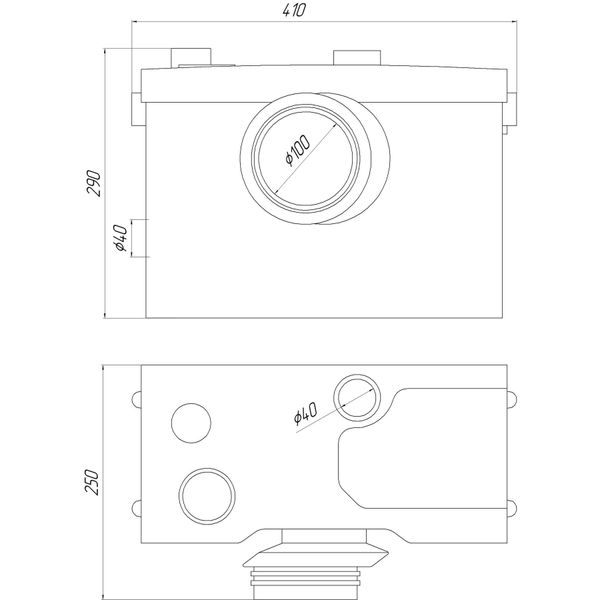 Каналізаційна установка VOLKS pumpe WC600D (WC3) 8902 фото